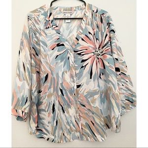 Draper’s & Damon’s Floral Blouse
